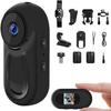 TKMARS Mini Body Camera, Wearable Action Bodycam, Hands Free Sports Body Worn Camera with Magnetic Lanyard Back Clip for Cycling, Motorcycle, Travling, Pet Walking view 1