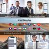 Al Smart Glasses for Men Women - Bluetooth Translation Glasses with 169 Languages, Color-change Lenses, Photo Translation, Music & Calls, Al Vioce Assistant, Travel Meeting Business Trade - Silver view 4