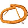 ACFFVBW Coiled Extension Cord, 3 Core 17AWG Spring Power Cord LED Telescopic Oil Oxygen-Free Copper Electrical Equipment Cable Spiral Extension(Stretch 1 Meter) view 4