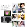 QANYEGN 4K Digital Camera, 180 Degree Flip Screen 64MP Vlogging Camera, Auto Focus 16x Zoom Digital Mirrorless Camera for Selfie Photo Video (Sliver) view 3
