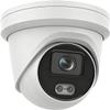 DS-2CD2347G2-LU 4MP Acusense Color-Vu PoE IP Turret Dome Camera 247 Full Color, 2.8mm Wide Angle Lens Outdoor Rated IP67, 130dB True WDR, H.265+ Compression, Built in Mic, Human & Vehicle Detection view 1