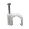 Steel Nail Wire Clip 200PCS/LOT Round Pin-Line Plastic Clamping Cable Holder 4mm 6mm 8mm 10mm(20mm) view 1