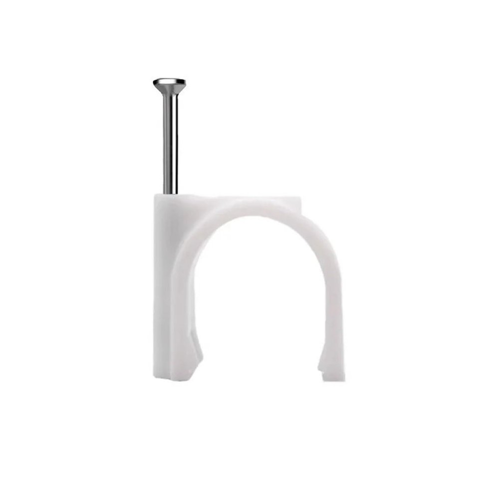 Steel Nail Wire Clip 100pcs Round Cable Clips Clamps 14mm 16mm 18mm 20mm 22mm 25mm(25mm 100pcs)