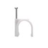 Steel Nail Wire Clip 100pcs Round Cable Clips Clamps 14mm 16mm 18mm 20mm 22mm 25mm(25mm 100pcs) view 1