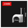 Steel Nail Wire Clip 100pcs Round Cable Clips Clamps 14mm 16mm 18mm 20mm 22mm 25mm(25mm 100pcs) view 2