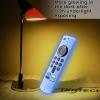 2-Pack Glowing Remote Cover, Silicone Protective Case with Lanyard, Glow Blue and Glow Purple, Compatible with Smart TV Remote Controller view 3