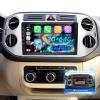 [2+64] Volxcereo Car Radio for VW Tiguan 2010-2015, 9 inch Android Touchscreen Tiguan Stereo with Carplay/Android Auto, GPS Navigation, WiFi, Built-in Bluetooth, SWC, FM/RDS view 1