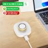 BOVIPO Compatible with Oura Ring Gen 4 Charger, Not for Oura Ring Gen 3, Fast Charging Dock with USB-C Cable for Smart Accessories (White, Size 12) view 2