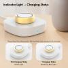 BOVIPO Compatible with Oura Ring Gen 4 Charger, Not for Oura Ring Gen 3, Fast Charging Dock with USB-C Cable for Smart Accessories (White, Size 12) view 3