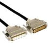 AWPMPX3EP DB25 25-pin Extension Cable, Male to Female, Plastic or Metal Case, 24/26/28AWG(Shield Metal Case,10M_26 AWG) view 1