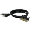 AWPMPX3EP DB25 25-pin Extension Cable, Male to Female, Plastic or Metal Case, 24/26/28AWG(Shield Metal Case,10M_26 AWG) view 4