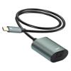 CERRXIAN USB C to Toslink Optical Transmitter, Unidirectional Type C Male Input to SPDIF Port Female Output Fiber Optic Adapter for Laptop Tablet Phone - 7.87inch view 1