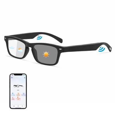 AI Smart Glasses for Men & Women with Chat GPT, AI Translation Bluetooth Glasses with 165+ Languages, Color-Change Lenses - UV & Blue Light Protection, Hands-Free Calls for Travel Meetings Business