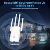 2026 WiFi Extender Signal Booster - 2.4GHz 300Mbps WiFi Booster for Home, Covers Up to 9999 Sq. Ft, Easy Setup, Ethernet Port & Access Point, Stable Internet Performance with 60+ Devices view 3