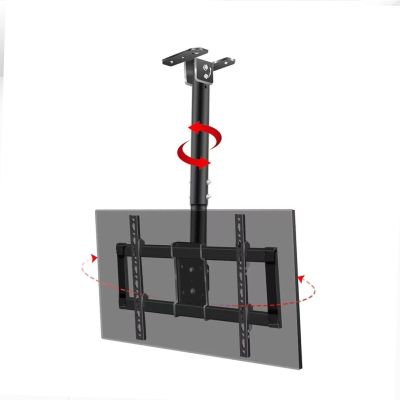 ZJXANOZ 360 Rotating TV Wall Mount Bracket for 37-85 inch LCD TVs Max 600x400mm Supports 176 lbs Adjustable Ceiling TV Mount for Ultimate Viewing Experience