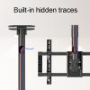 ZJXANOZ 360 Rotating TV Wall Mount Bracket for 37-85 inch LCD TVs Max 600x400mm Supports 176 lbs Adjustable Ceiling TV Mount for Ultimate Viewing Experience view 4