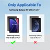 for Samsung Galaxy Tab S9 Ultra Tablet Case with Pencil Holder Folio PU Leather Multi-Angle Rotating Stand Auto Sleep/Wake Protective Rugged Cover,Fairy on Mushroom view 2
