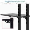 ZJXANOZ Mobile TV Floor Stand with Wheels - Height Adjustable Universal Rolling TV Cart Bracket - for 32-75 Inch LCD Led Plasma Flat Panel Screen (Black) Beautiful Scenery view 3