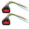 2X for MAF Mass Air Flow Meter se/n*/SOR 6PIN Connector Plug Loom view 2