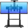 ZJXANOZ Adjustable TV Stand Base Bracket with 2 Tier Tray for 55 75 Inch TV Mobile TV Floor Stand for Universal Bracket (185cm) view 1