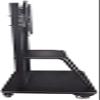 ZJXANOZ Adjustable TV Stand Base Bracket with 2 Tier Tray for 55 75 Inch TV Mobile TV Floor Stand for Universal Bracket (185cm) view 2