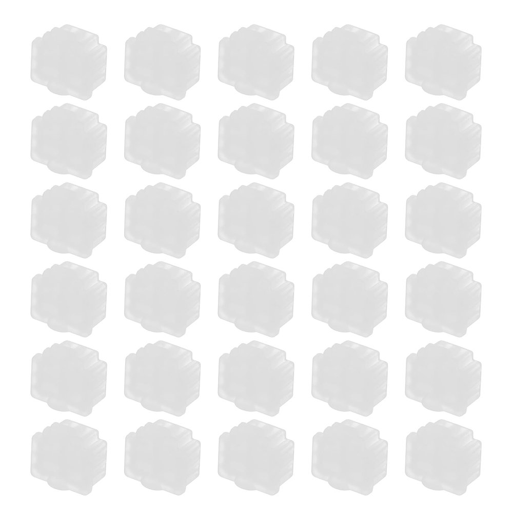 PATIKIL RJ11 Port Anti Port Anti Dust Cover Cap, 50pcs RJ11 Dustproof Plug Soft Silicone Protector for Computer Switch Router Network Interface Card, Clear