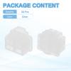 PATIKIL RJ11 Port Anti Port Anti Dust Cover Cap, 50pcs RJ11 Dustproof Plug Soft Silicone Protector for Computer Switch Router Network Interface Card, Clear view 3