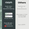 ROAM SMART TRACKER - Bluetooth Tracker & Item Locator for Keys, Luggage, Kid & Pet Gear, (iOS, Android), No App or Subscription, Fast Setup, Waterproof, 1-Pack, Grey view 4