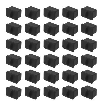 PATIKIL SFP Port Anti Port Anti Dust Cover Cap, 30pcs SFP Dustproof Plug Soft Silicone Protector for Computer Switch Router Network Interface Card, Black