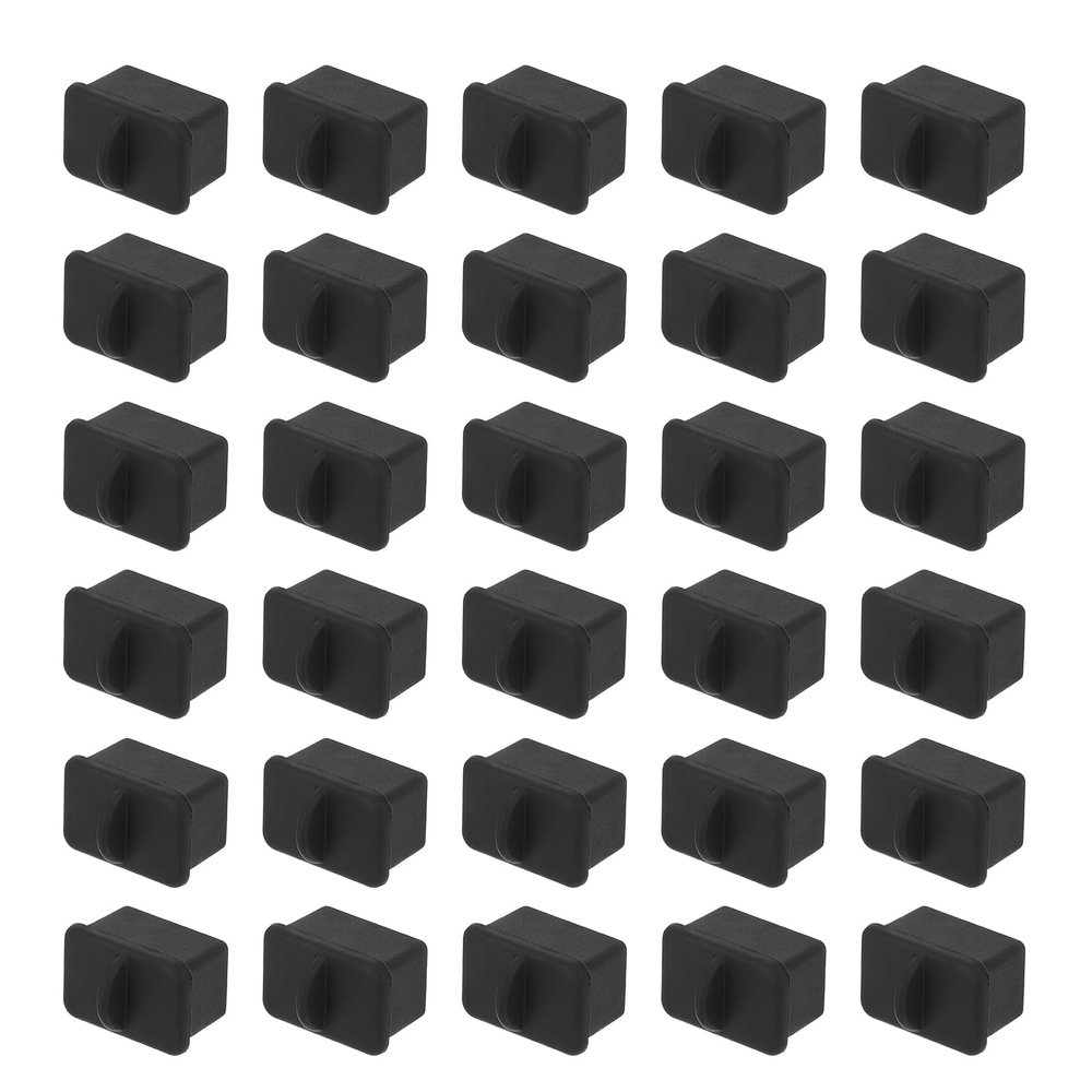 PATIKIL SFP Port Anti Port Anti Dust Cover Cap, 30pcs SFP Dustproof Plug Soft Silicone Protector for Computer Switch Router Network Interface Card, Black