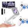 S40 PRO Game Projector and Game Mini Projector 36000+ Games 14 Emualtors,Android 11 Smart Projectors with Wireless Controllers,2.4G+5G WiFi & Bluetooth,Outdoor Movie Proyector for Home Theater,Gaming view 1