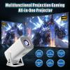 S40 PRO Game Projector and Game Mini Projector 36000+ Games 14 Emualtors,Android 11 Smart Projectors with Wireless Controllers,2.4G+5G WiFi & Bluetooth,Outdoor Movie Proyector for Home Theater,Gaming view 3