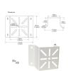 WEISUYUUS CCTV Camera Bracket Wall Mount Aluminum Bracket for CCTV Camera Outdoor External Wall Corner Bracket with Mount Screws view 4