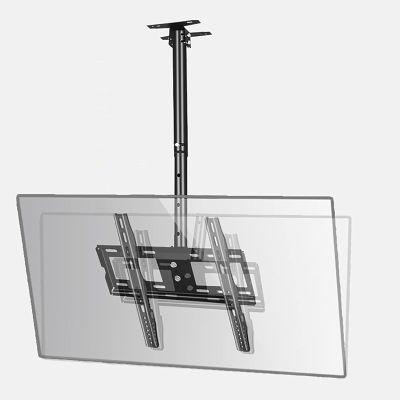 ZJXANOZ Ceiling TV Mount Stand - Full Motion 360 Rotating Tilt TV Wall Mount for 42-75 Inch LCD/Flat Screen TVs Max 600x400mm Easy Installation Durable and Adjustable