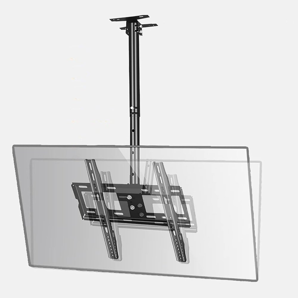 ZJXANOZ Ceiling TV Mount Stand - Full Motion 360 Rotating Tilt TV Wall Mount for 42-75 Inch LCD/Flat Screen TVs Max 600x400mm Easy Installation Durable and Adjustable