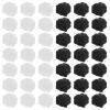 PATIKIL RJ11 Port Anti Port Anti Dust Cover Cap, 50pcs RJ11 Dustproof Plug Soft Silicone Protector for Computer Switch Router Network Interface Card, Black Clear view 1