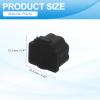 PATIKIL RJ11 Port Anti Port Anti Dust Cover Cap, 50pcs RJ11 Dustproof Plug Soft Silicone Protector for Computer Switch Router Network Interface Card, Black Clear view 2