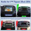 [2+64] Volxcereo Car Radio for VW Tiguan 2006-2016, 9 inch Android Touchscreen Tiguan Stereo with Carplay & Android Auto, GPS Navigation, WiFi, Bluetooth, SWC, FM/RDS, 32 EQ, DSP view 2
