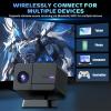 P50 Portable Smart Projector with WIFI and Bluetooth, Mini Video Projector with 400 ANSI, 1080P, Android 11 Wireless Projector for Bedroom, Home Theater, Outdoor, Office, 30 Adjustable Angle (White) view 3