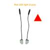 Car Blind Spot Detection System with Ultrasonic Sensors - Safety Driving Radar Lens Light Alarm for Lane Changing Assistance(Red) view 2