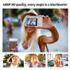 Zopsc CCD Digital Camera 48MP 4K Video 2.4in Flip Screen 18X Zoom Portable Reversible Selfie Camcorder with Fill Light for Kids Teens Adults Home Outdoor (White) view 3