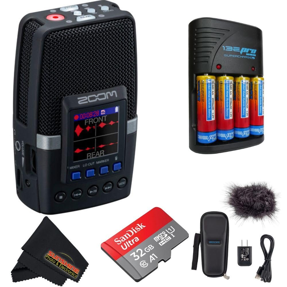 Zoom H2essential Multi-Mic 32-Bit Float Handy Recorder with Sunshine Photo Store Accessories Bundles... (H2essential - Pro Bundle)