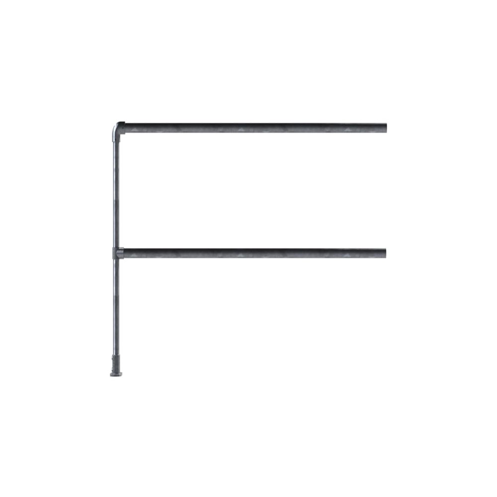 Safety Rail Co. OSHA Compliant Industrial Safety Railing Surface Mount 6 Feet Extension