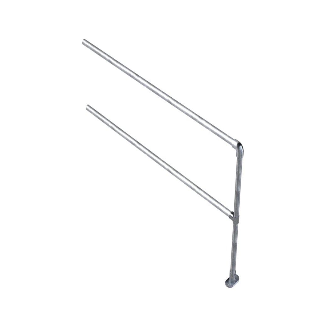 Safety Rail Co. OSHA Compliant Industrial Safety Railing Surface Mount  6 Feet Extension