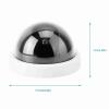 NOENNULL Fake Security Camera 360 Degree Rotation Dome Camera 4pcs Dummy Security Camera with Flashing Led Light, Shape for Supermarkets, Hotels, Parks, for Parking Lots (White) view 2