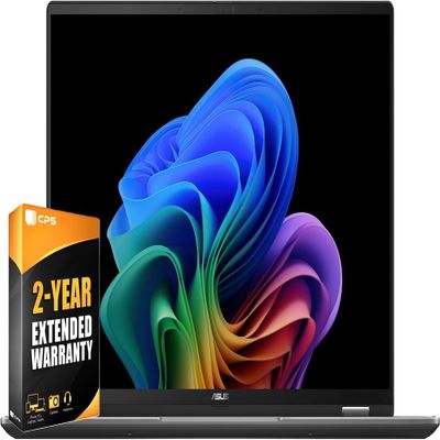 ASUS Vivobook 14 Flip Laptop Copilot+ PC, 14 OLED WUXGA 60Hz Touchscreen Display, Intel Core Ultra 7 256V, Intel Arc Graphics, 16GB Memory, 1TB Storage, Windows 11 Pro, 2-Year Extended Warranty