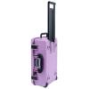 Lilac Pelican 1535 Air case, with Black Handles and latches. Comes Empty & with Wheels. view 2