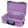 Lilac Pelican 1535 Air case, with Black Handles and latches. Comes Empty & with Wheels. view 4