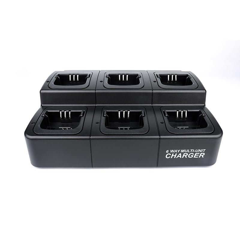 Bommeow BM6R4138-120-V4 6 Unit Bank Charger Compatible with Motorola CP200 CP200D EP450 PR400