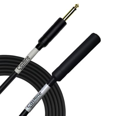 Castline Gold 1/4 TS to 1/4 TS Female Speaker Cable Mogami 3082 (10 Ft)